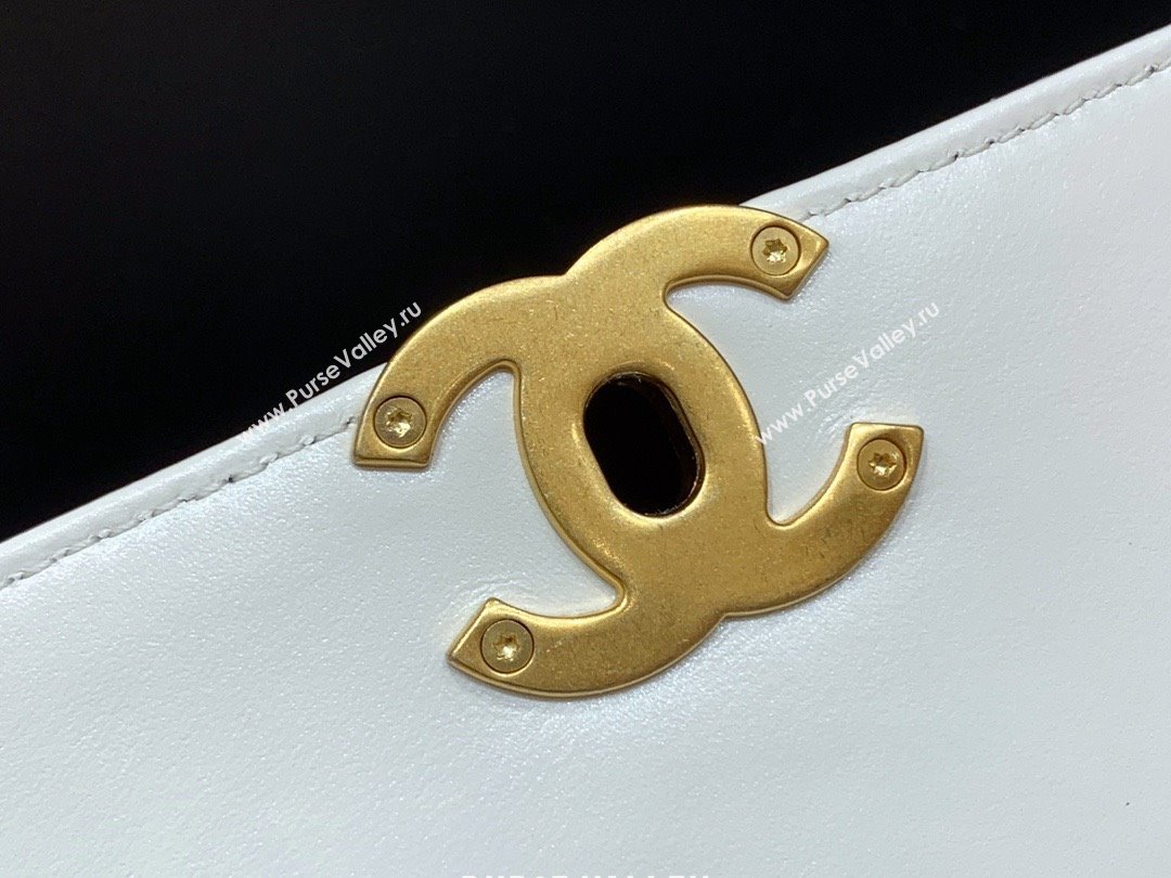 Chanel Calfskin Mini Flap Bag AP2615/AP2649 WHITE 2021 (SHUNYANG-240102-03)