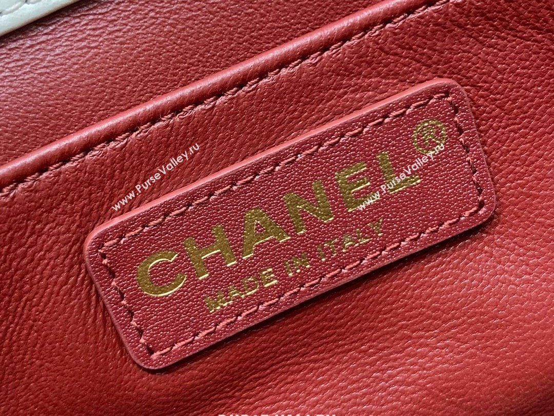 Chanel Calfskin Mini Flap Bag AP2615/AP2649 WHITE 2021 (SHUNYANG-240102-03)