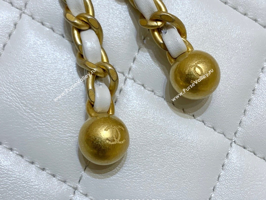 Chanel Calfskin Mini Flap Bag AP2615/AP2649 WHITE 2021 (SHUNYANG-240102-03)