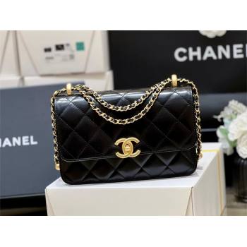 Chanel Calfskin Mini Flap Bag AP2615/AP2649 BLACK 2021 (SHUNYANG-240102-01)