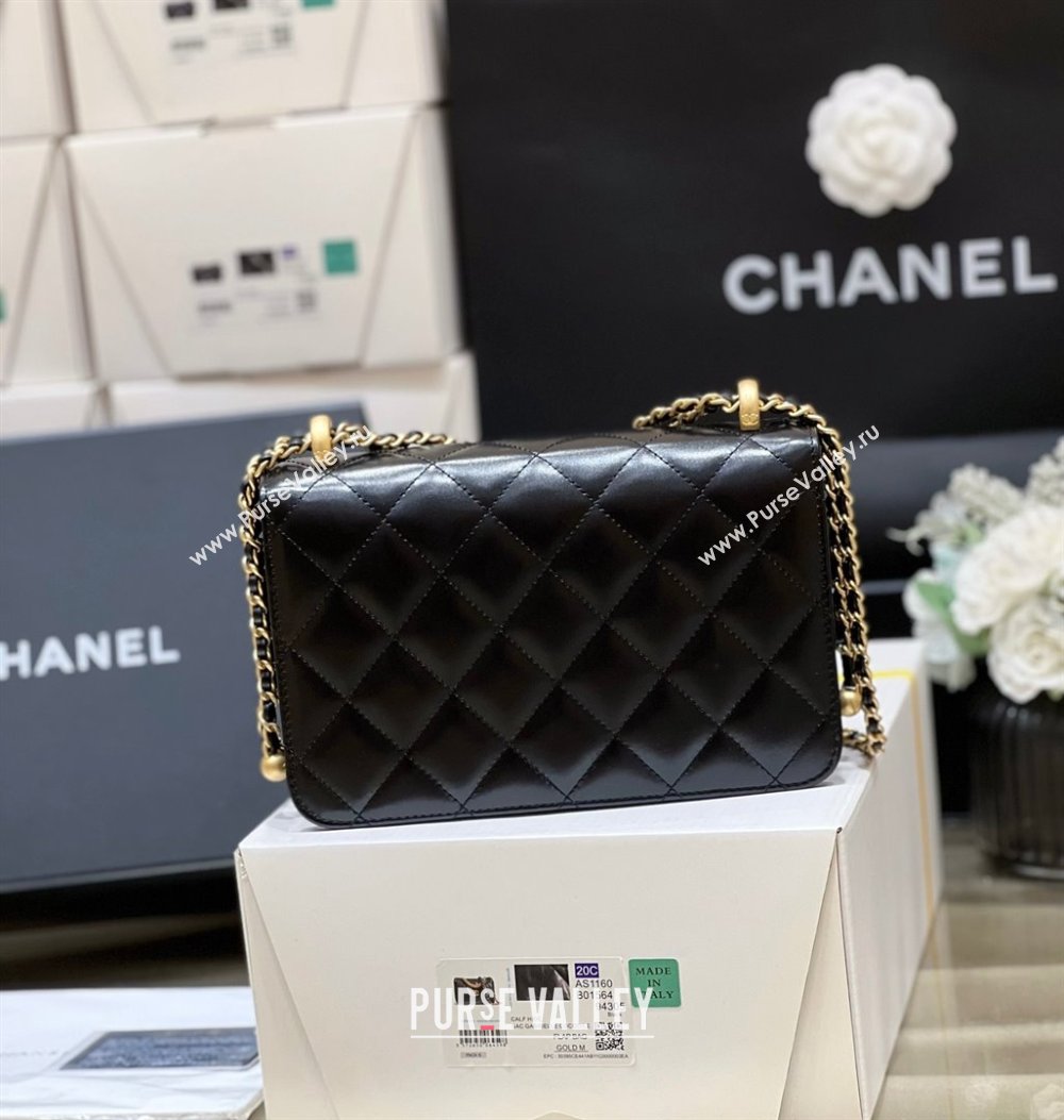 Chanel Calfskin Mini Flap Bag AP2615/AP2649 BLACK 2021 (SHUNYANG-240102-01)