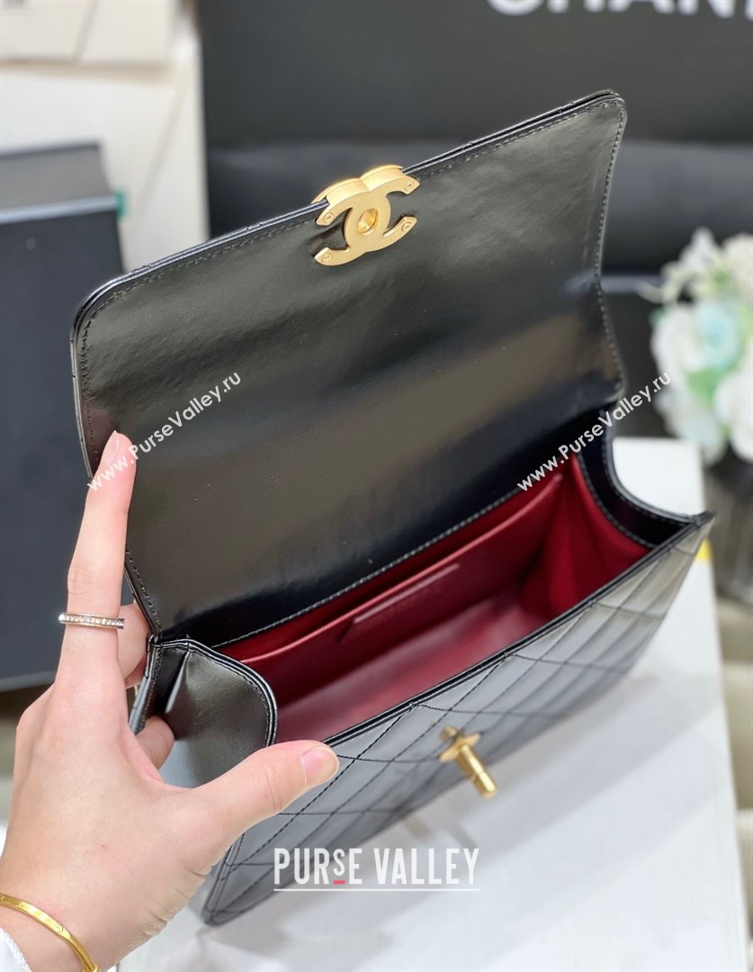 Chanel Calfskin Mini Flap Bag AP2615/AP2649 BLACK 2021 (SHUNYANG-240102-01)