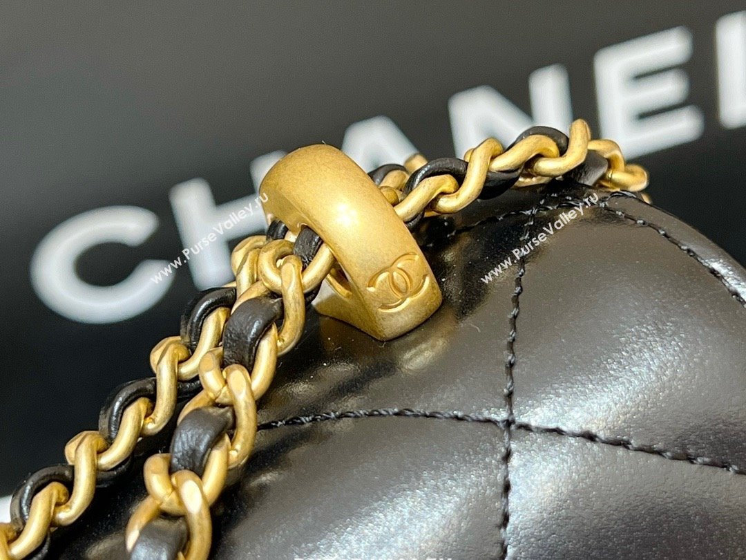 Chanel Calfskin Mini Flap Bag AP2615/AP2649 BLACK 2021 (SHUNYANG-240102-01)