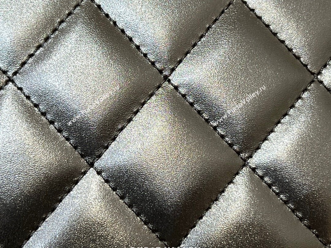 Chanel Calfskin Mini Flap Bag AP2615/AP2649 BLACK 2021 (SHUNYANG-240102-01)