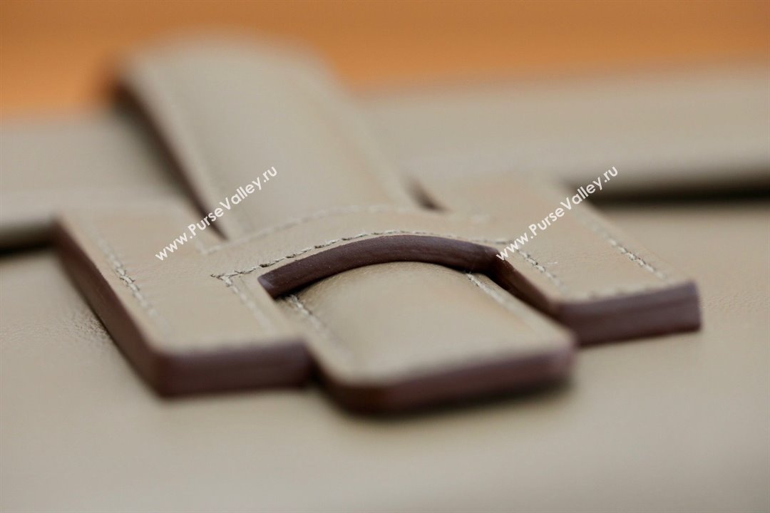 Hermes Jige Elan 29 Swift Clutch Bag etoupe handmade(original quality) (ayan-231120-05)