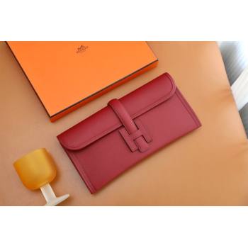 Hermes Jige Elan 29 epsom leather Clutch Bag rouge grenade handmade(original quality) (ayan-231120-06)