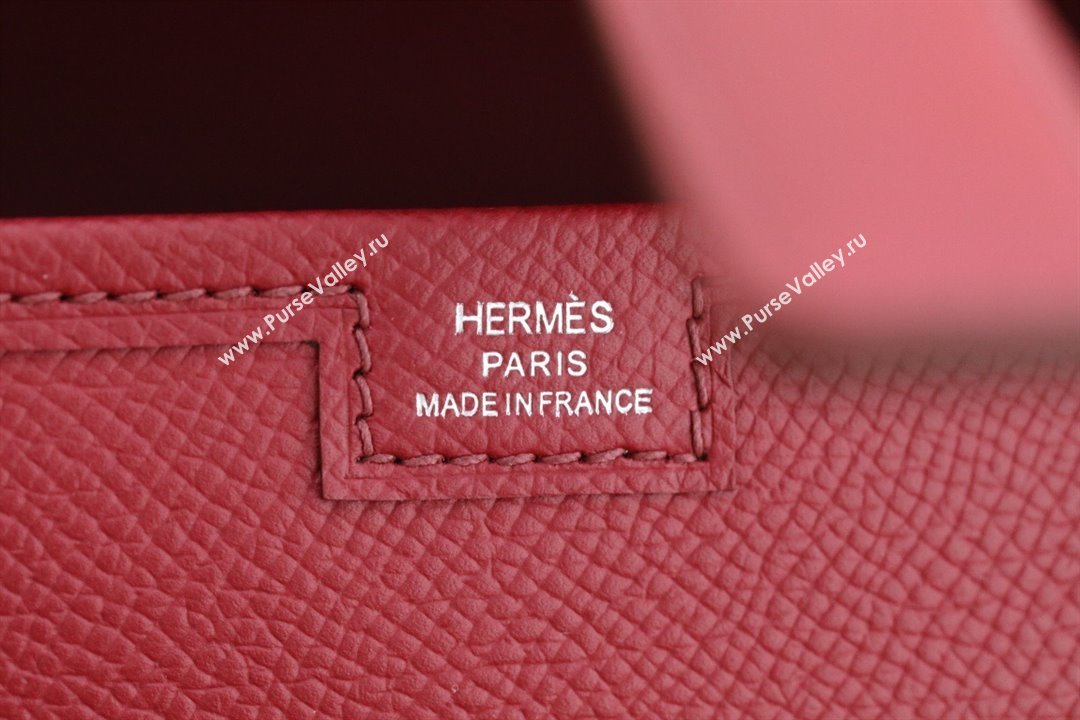 Hermes Jige Elan 29 epsom leather Clutch Bag rouge grenade handmade(original quality) (ayan-231120-06)