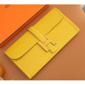 Hermes Jige Elan 29 epsom leather Clutch Bag jaune ambre handmade(original quality) (ayan-231120-07)