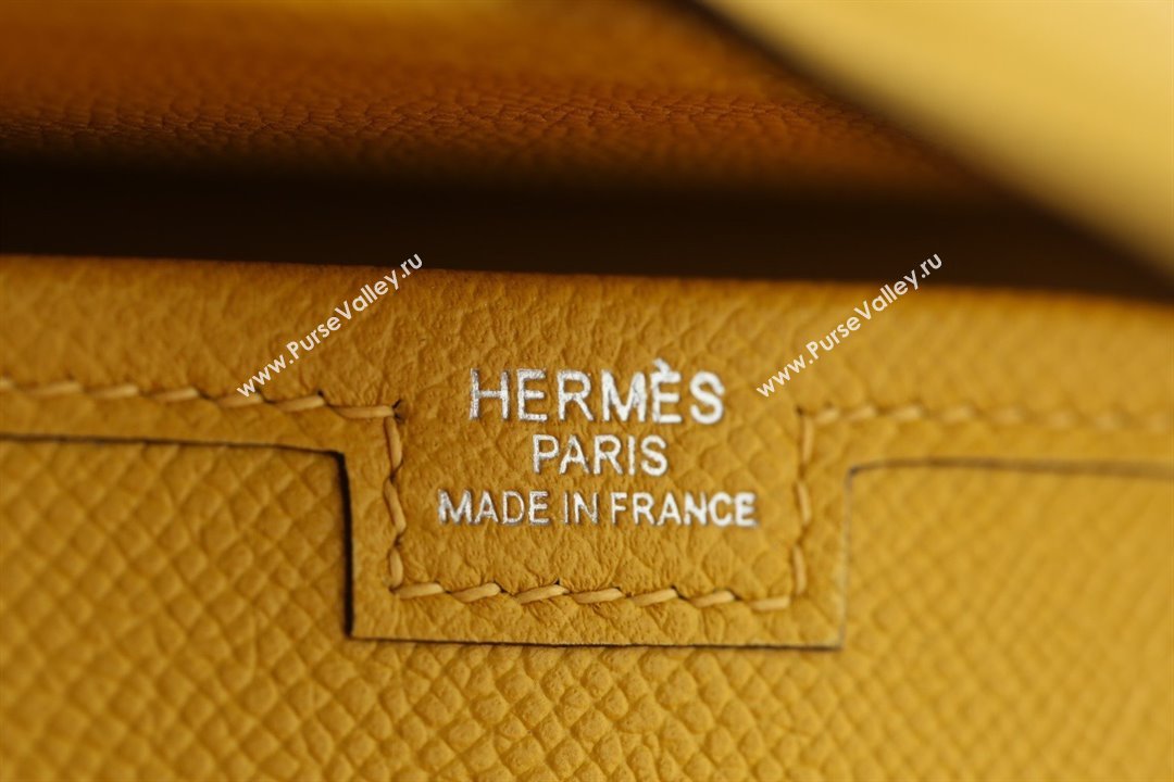 Hermes Jige Elan 29 epsom leather Clutch Bag jaune ambre handmade(original quality) (ayan-231120-07)