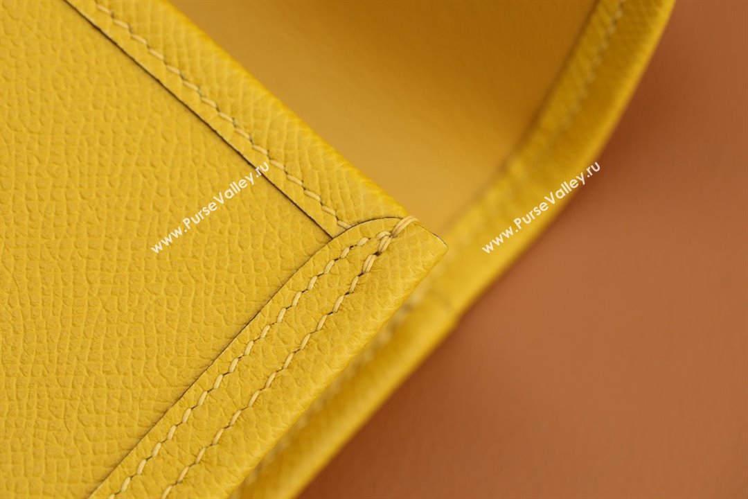 Hermes Jige Elan 29 epsom leather Clutch Bag jaune ambre handmade(original quality) (ayan-231120-07)