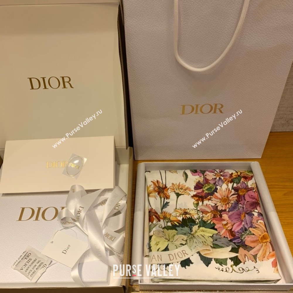 Dior 4 Saisons Été Soleil 90 Square Scarf 03 2024 (WEINISI-240427-03)