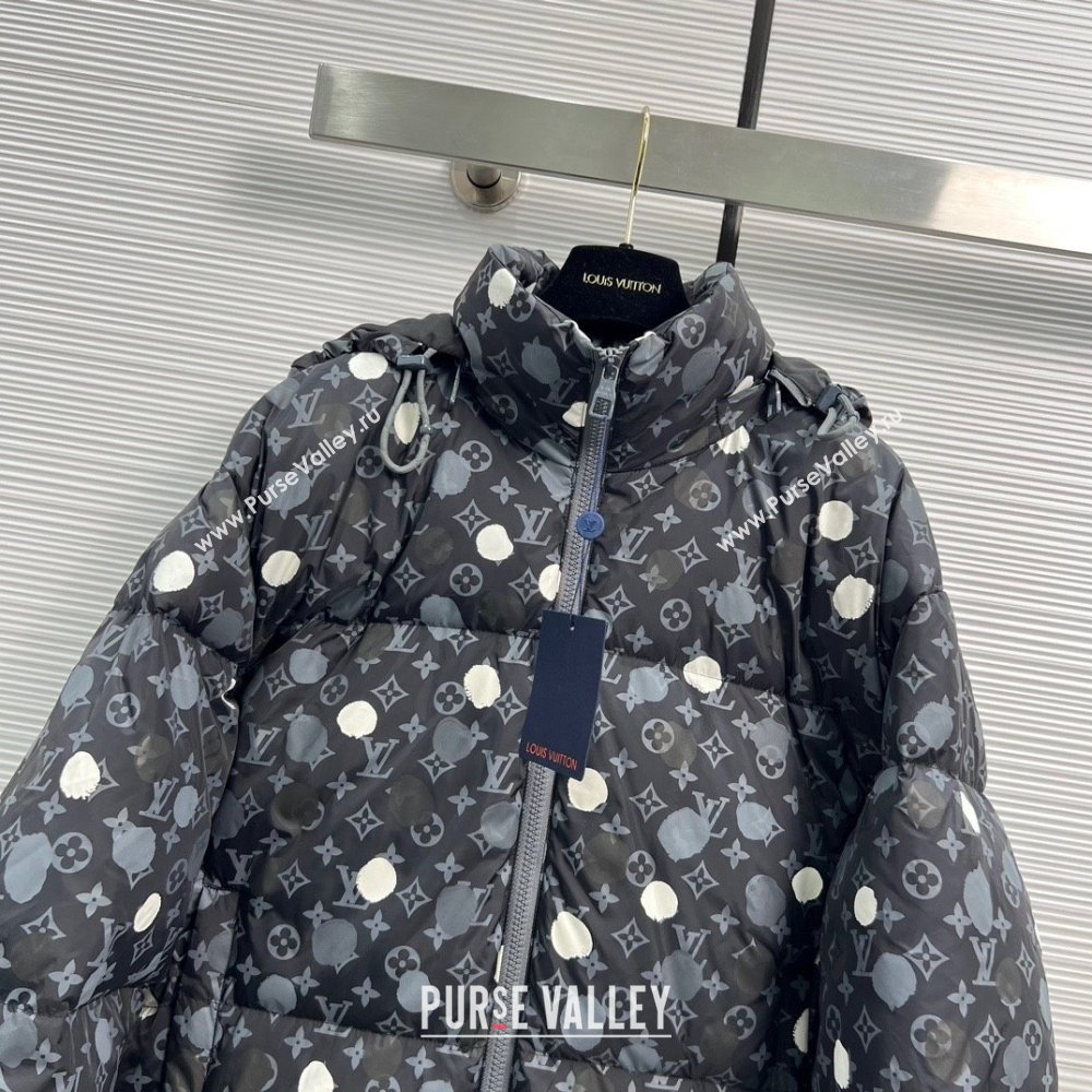 LV x YK Monogram Painted Dots Down Blouson 1AB7IT 2023 (QIQI-230925-02)