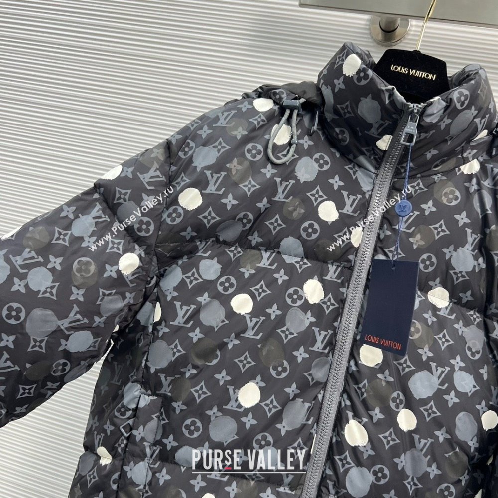 LV x YK Monogram Painted Dots Down Blouson 1AB7IT 2023 (QIQI-230925-02)