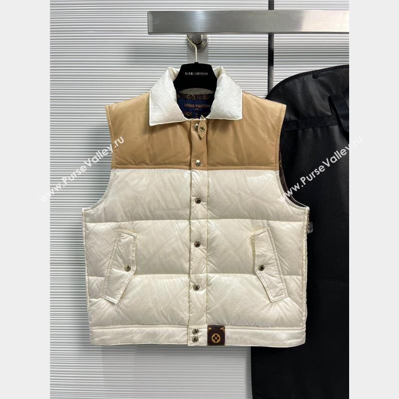 Louis Vuitton DOWN GILET BEIGE/WHITE 2023 (QIQI-230925-05)
