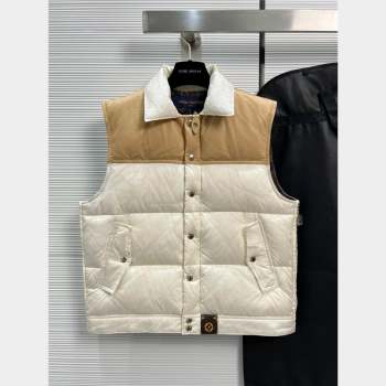 Louis Vuitton DOWN GILET BEIGE/WHITE 2023 (QIQI-230925-05)