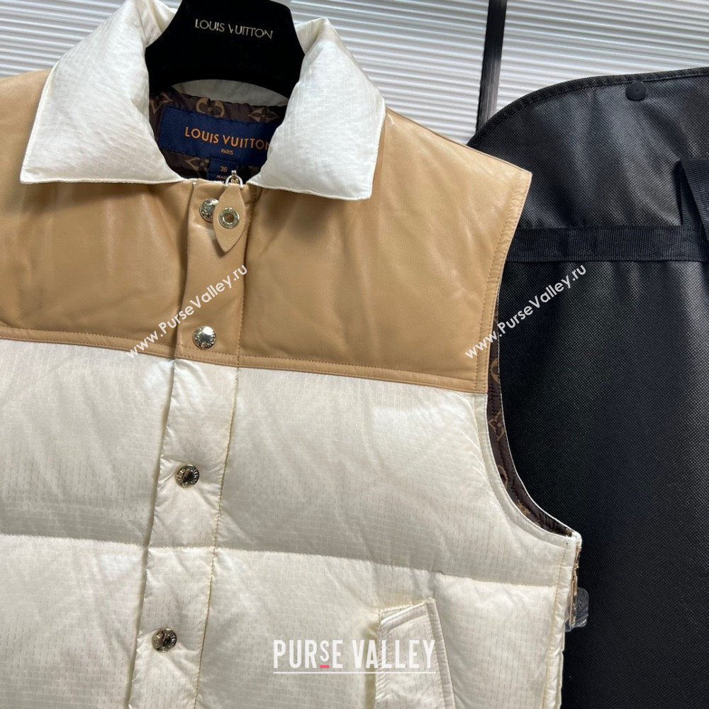 Louis Vuitton DOWN GILET BEIGE/WHITE 2023 (QIQI-230925-05)