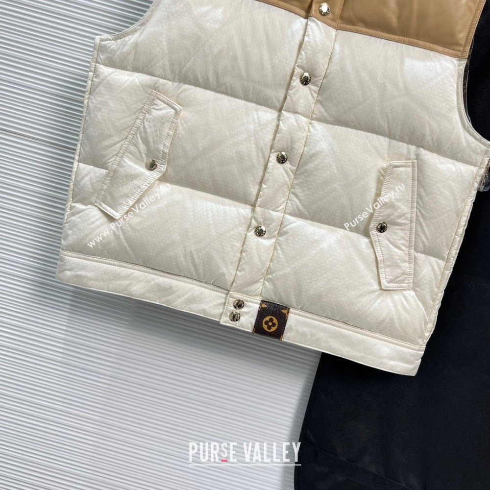 Louis Vuitton DOWN GILET BEIGE/WHITE 2023 (QIQI-230925-05)