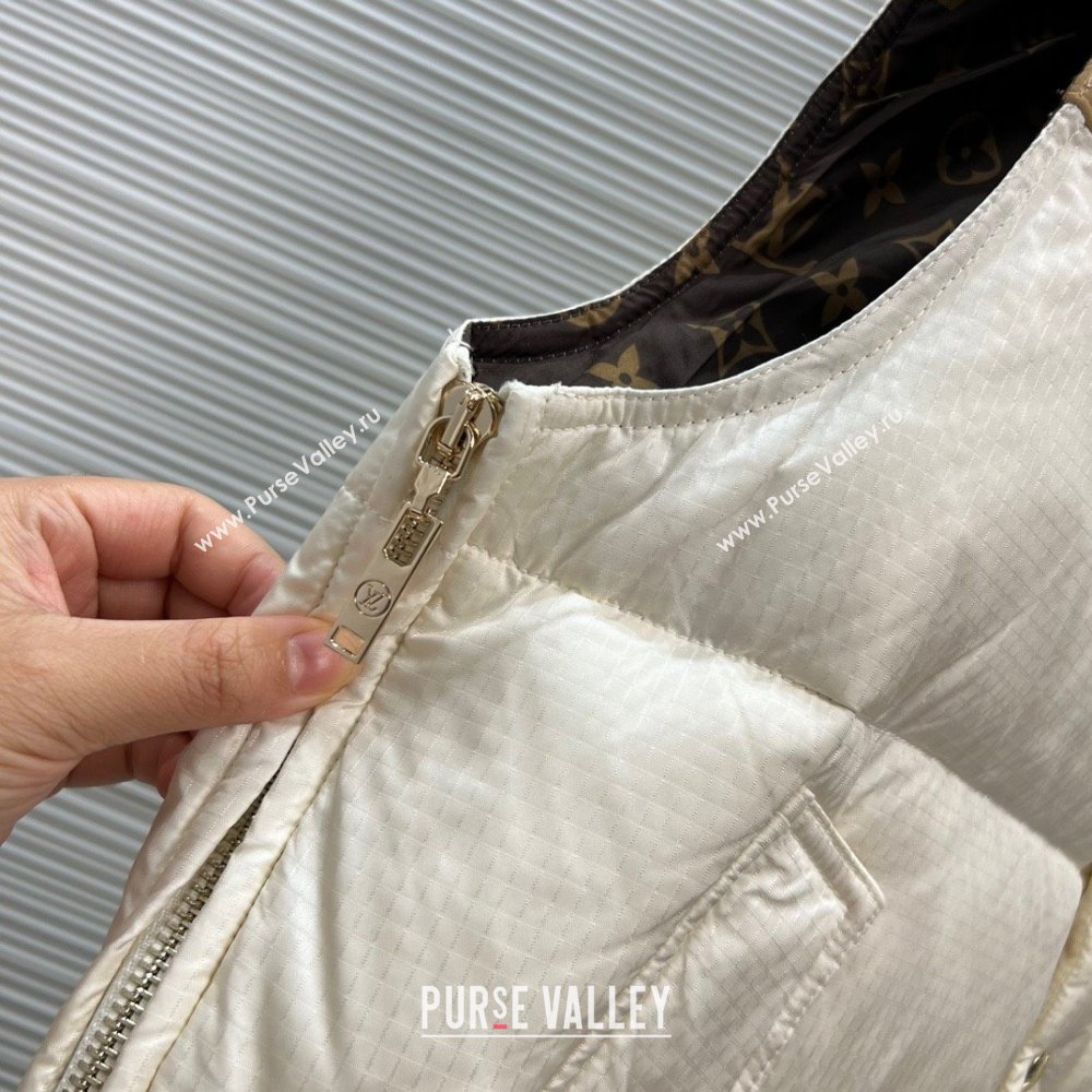 Louis Vuitton DOWN GILET BEIGE/WHITE 2023 (QIQI-230925-05)
