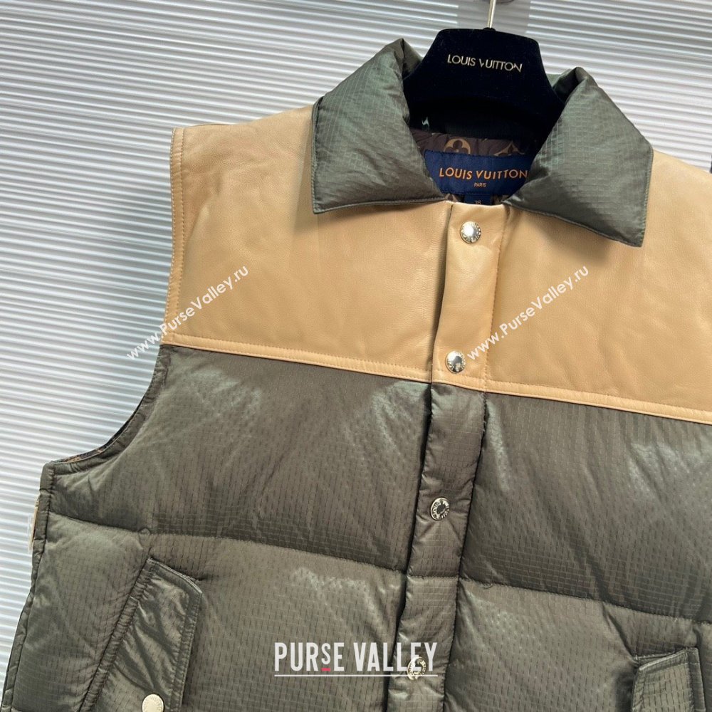 Louis Vuitton DOWN GILET BEIGE/GREEN 2023 (QIQI-230925-06)