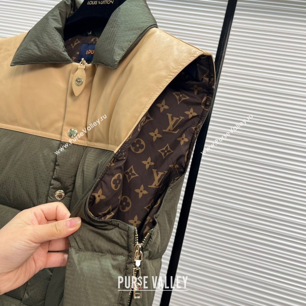 Louis Vuitton DOWN GILET BEIGE/GREEN 2023 (QIQI-230925-06)