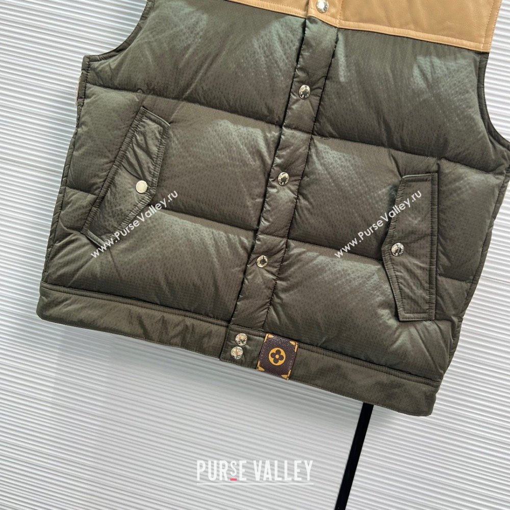 Louis Vuitton DOWN GILET BEIGE/GREEN 2023 (QIQI-230925-06)
