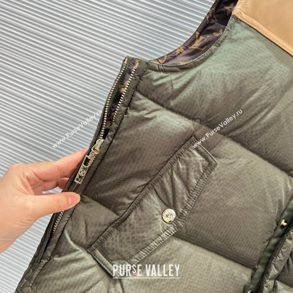 Louis Vuitton DOWN GILET BEIGE/GREEN 2023 (QIQI-230925-06)