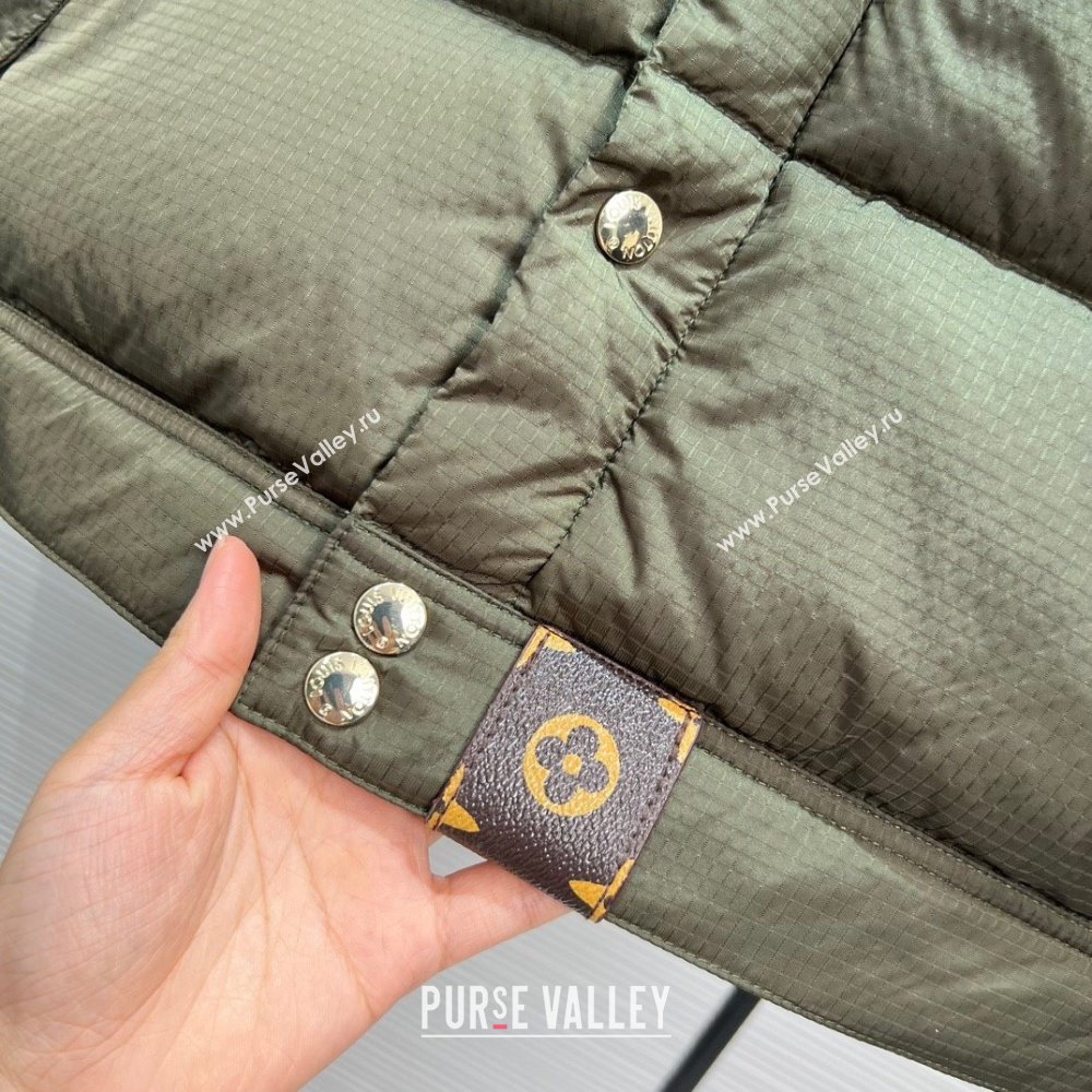 Louis Vuitton DOWN GILET BEIGE/GREEN 2023 (QIQI-230925-06)