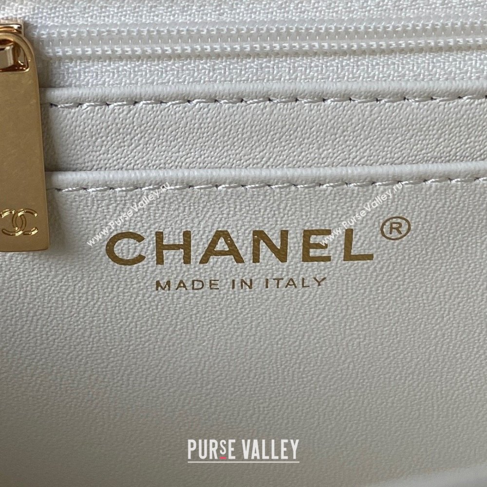 chanel LAMBSKIN Wallet on Chain bag AP4362 WHITE 2023 (JIYUAN-240104-02)