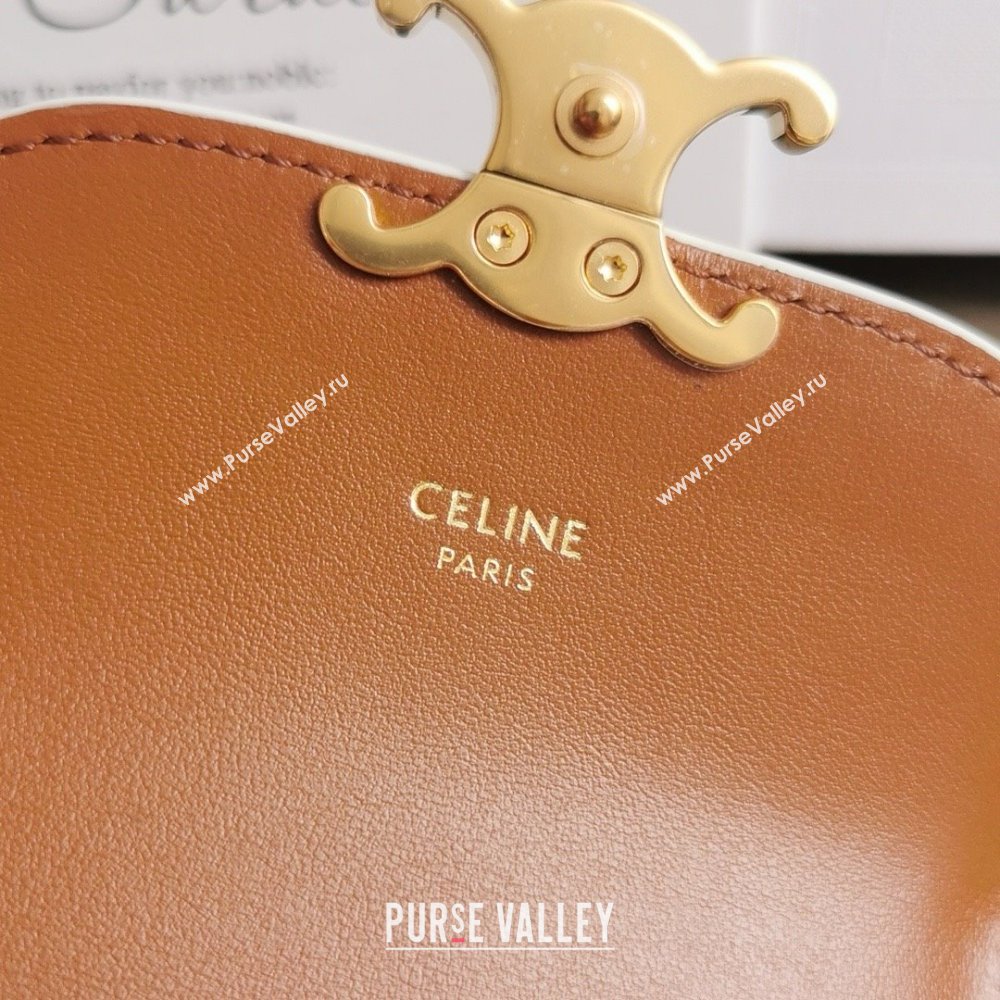 celine Small Wallet TRIOMPHE in TRIOMPHE CANVAS white/tan 2024 (BAILI-240304-11)