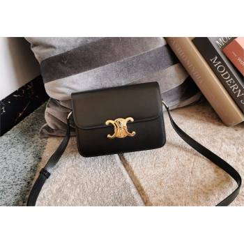 CELINE Classique Triomphe Bag in shiny calfskin BLACK/GOLD 2024 (BAILI-240304-03)