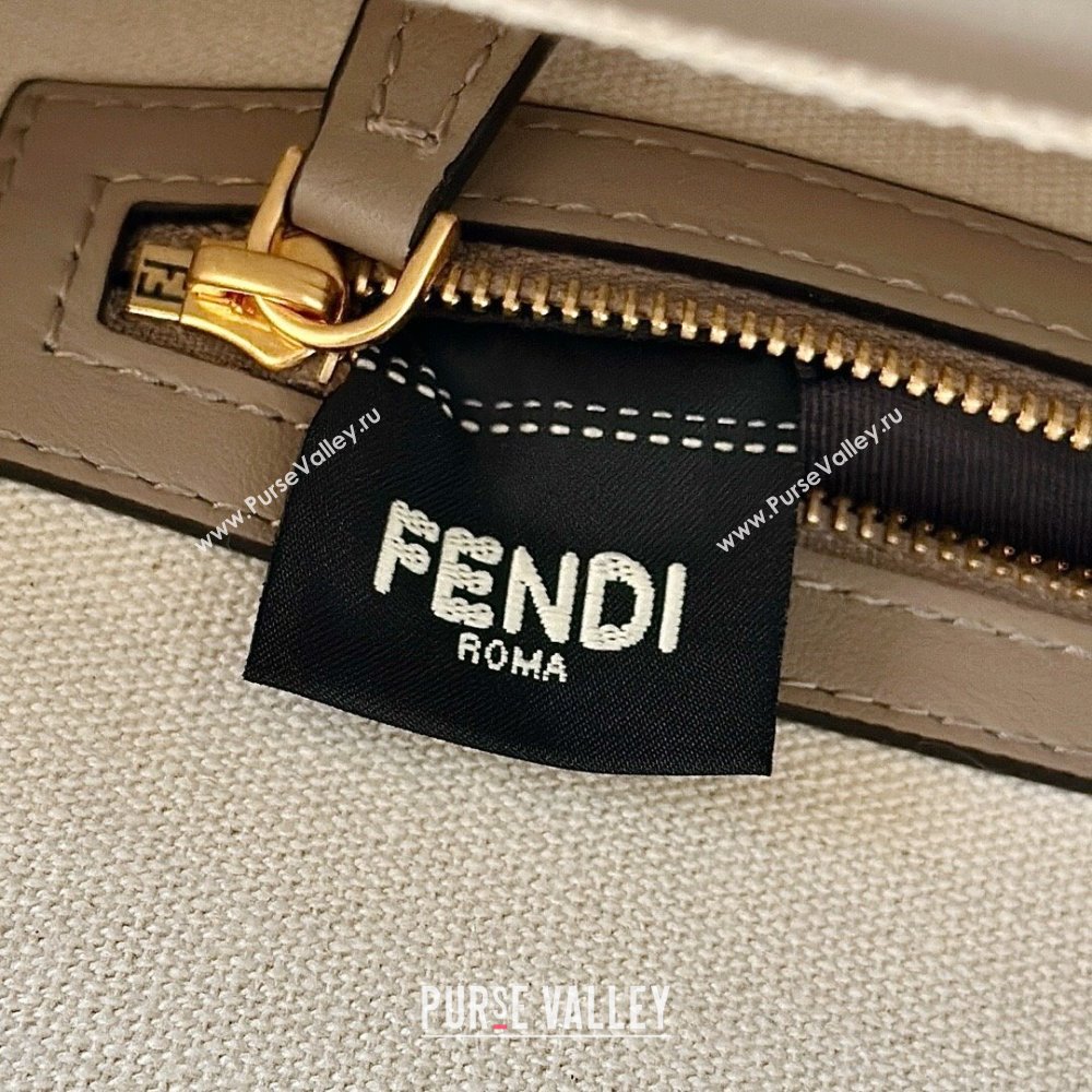 Fendi Baguette Medium Bag in Canvas with FF embroidery Green/Blue/Multicolor 2025 0159M 0930 (CL-250930019)