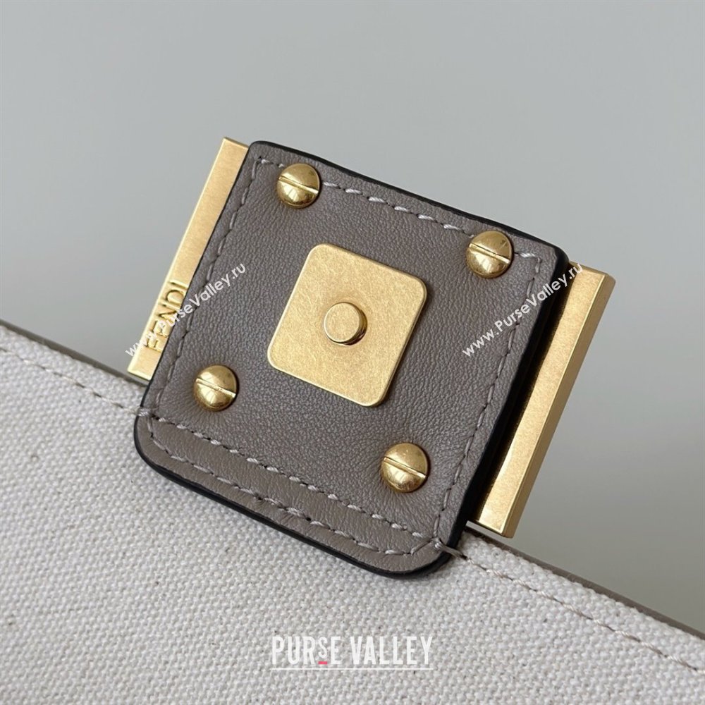 Fendi Baguette Mini Bag in Canvas with FF embroidery Green/Blue/Multicolor 2025 0159S 0930 (CL-250930022)