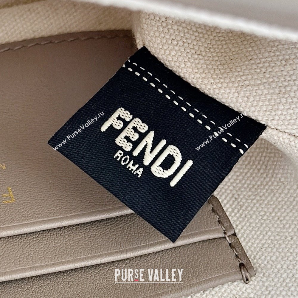 Fendi Baguette Mini Bag in Canvas with FF embroidery Green/Blue/Multicolor 2025 0159S 0930 (CL-250930022)