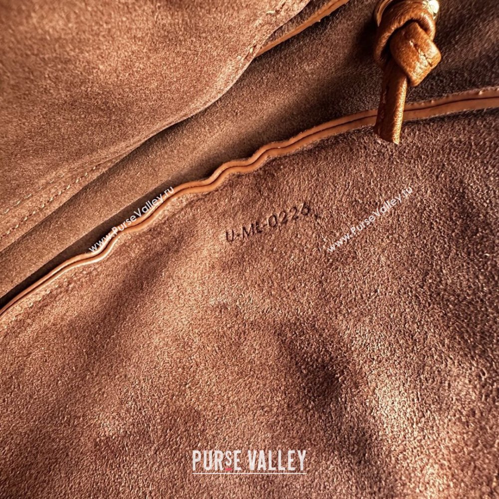 Celine Halfmoon Soft Triomphe Small Bag in Supple Shiny Lambskin 103778 Tan Brown 2026 (BL-260411004)