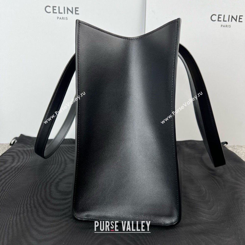 Celine Cabas 16 Tote Bag in Smooth Calfskin Black 2025 112583 (JXG-250520031)