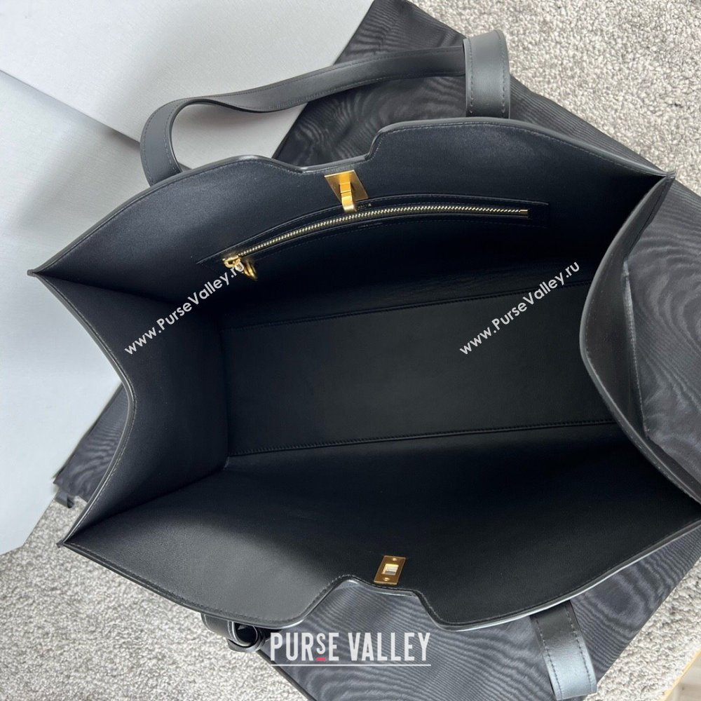 Celine Cabas 16 Tote Bag in Smooth Calfskin Black 2025 112583 (JXG-250520031)