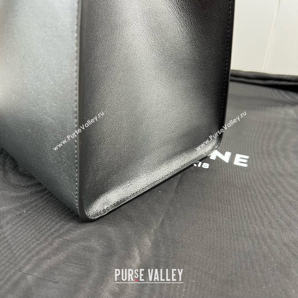 Celine Cabas 16 Tote Bag in Smooth Calfskin Black 2025 112583 (JXG-250520031)