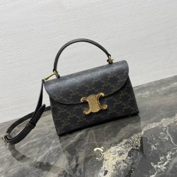 Celine Teen Nino Bag in Triomphe Canvas 2026 118113 (BL-260411005)