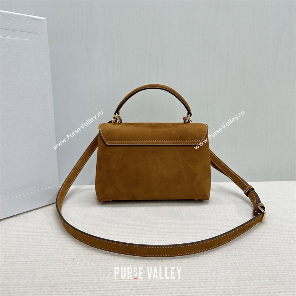 Celine Teen Nino Bag in Suede Camel Brown 2026 118113 (BL-260411020)