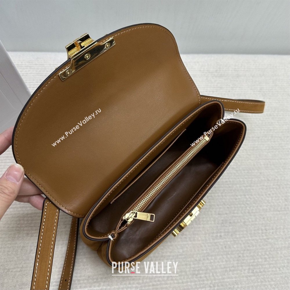 Celine Teen Nino Bag in Suede Camel Brown 2026 118113 (BL-260411020)
