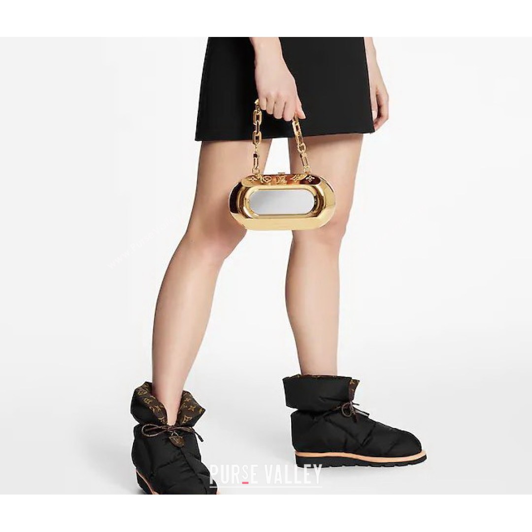 Louis Vuitton Nylon Pillow Comfort Ankle Boot Black 2021 (MD-21081254)