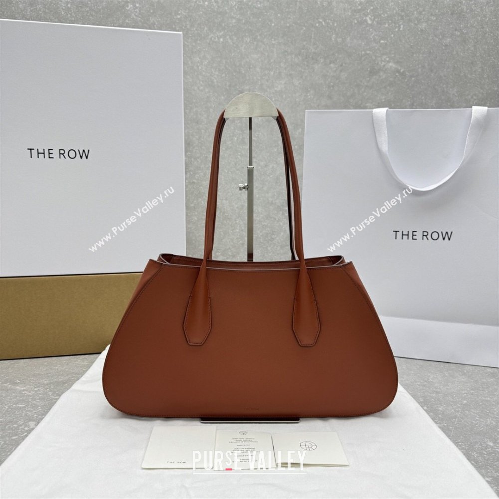 The Row Alger Shoulder Bag in Smooth Leather Caramel 2026 1842 (ningm-260410074)