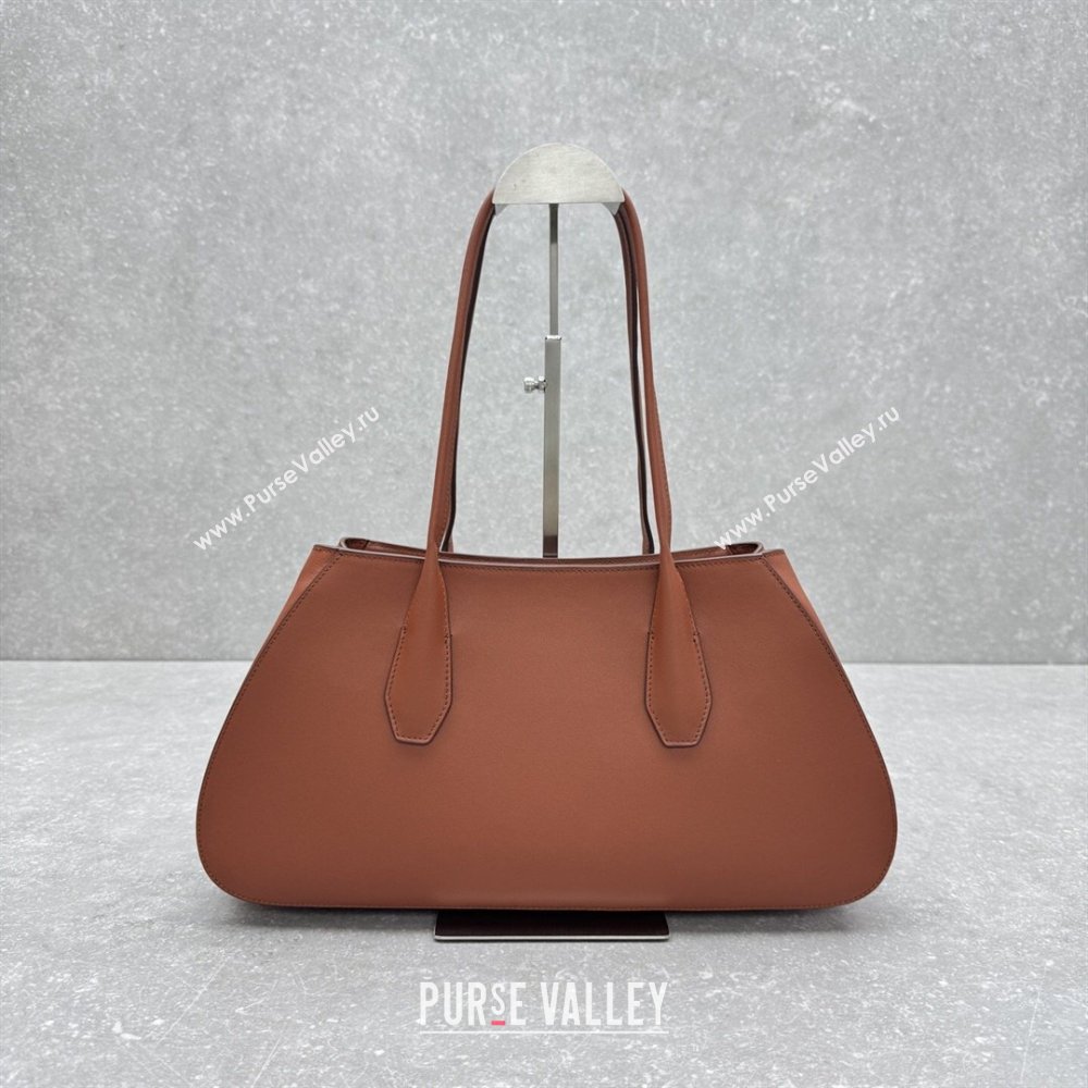 The Row Alger Shoulder Bag in Smooth Leather Caramel 2026 1842 (ningm-260410074)