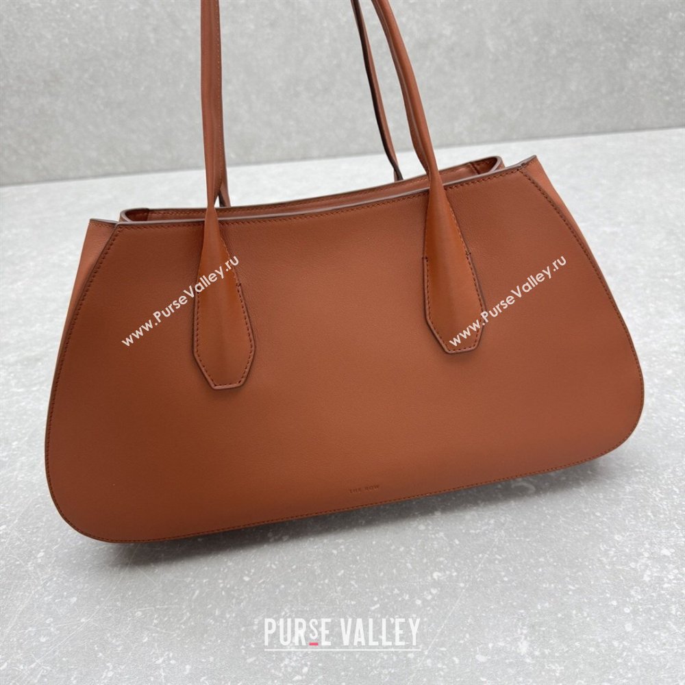 The Row Alger Shoulder Bag in Smooth Leather Caramel 2026 1842 (ningm-260410074)