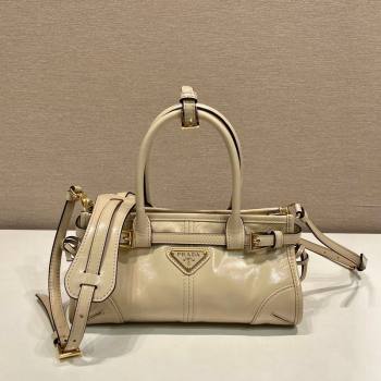 Prada Bonnie mini leather handbag Beige 2025 1BA486 (YZ-260123015)