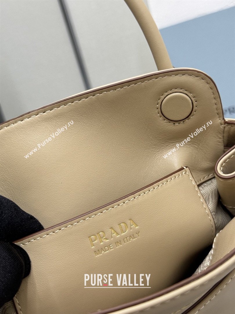 Prada Carry mini leather handbag Sand Beige 2026 1BA496 (YZ-260410106)