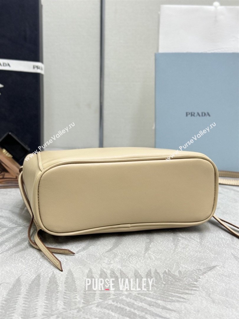 Prada Carry mini leather handbag Sand Beige 2026 1BA496 (YZ-260410106)