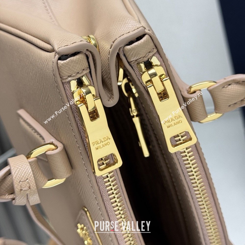 Prada Galleria small Saffiano leather bag Cameo Pink 2026 1BA896 (YZ-260410120)