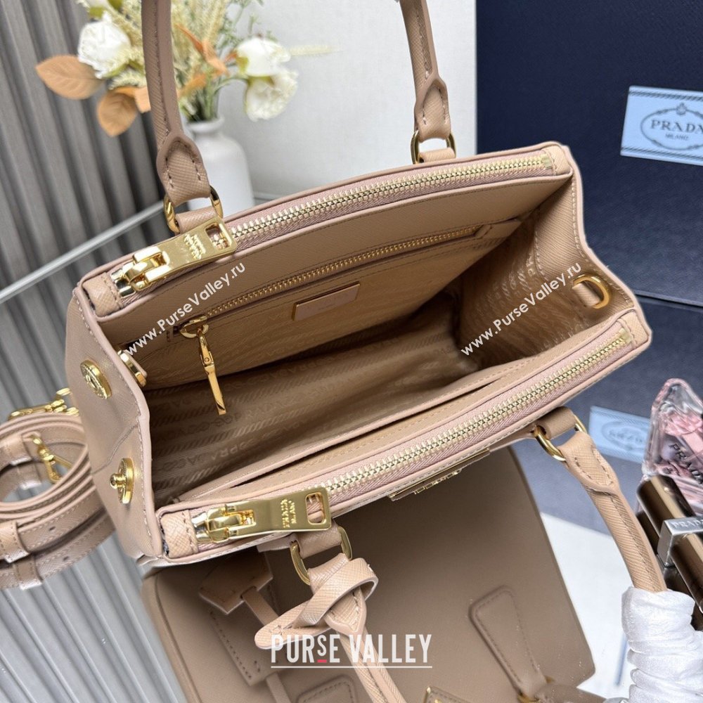 Prada Galleria small Saffiano leather bag Cameo Pink 2026 1BA896 (YZ-260410120)