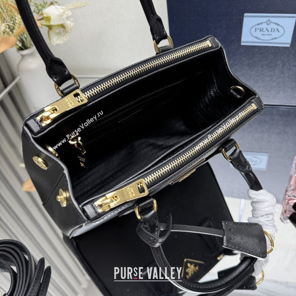 Prada Galleria small Saffiano leather bag Black 2026 1BA896 (YZ-260410121)